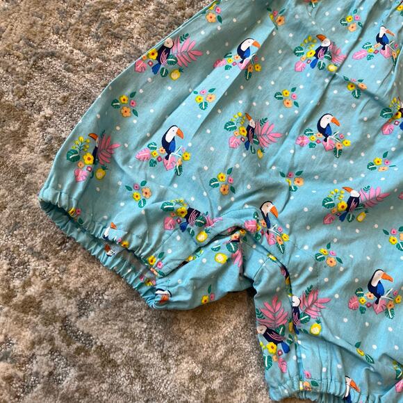JoJo Maman Bebe Tucan Sunsuit 0-3 Months NWT - Picture 3 of 9